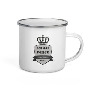 enamel mug blanc 12oz right 608dd5faeedd8 - Animal Police Association